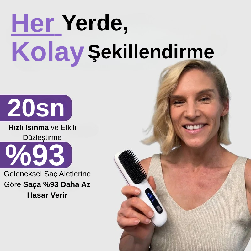 Tarakla® Taşınabilir Düzleştirici Fırça