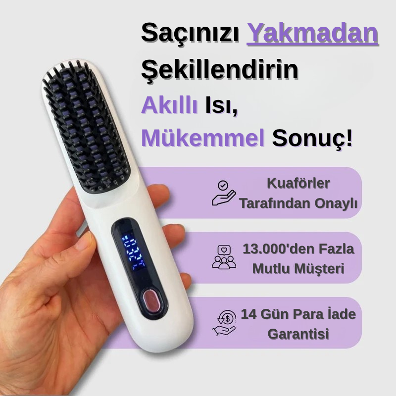 Tarakla® Taşınabilir Düzleştirici Fırça