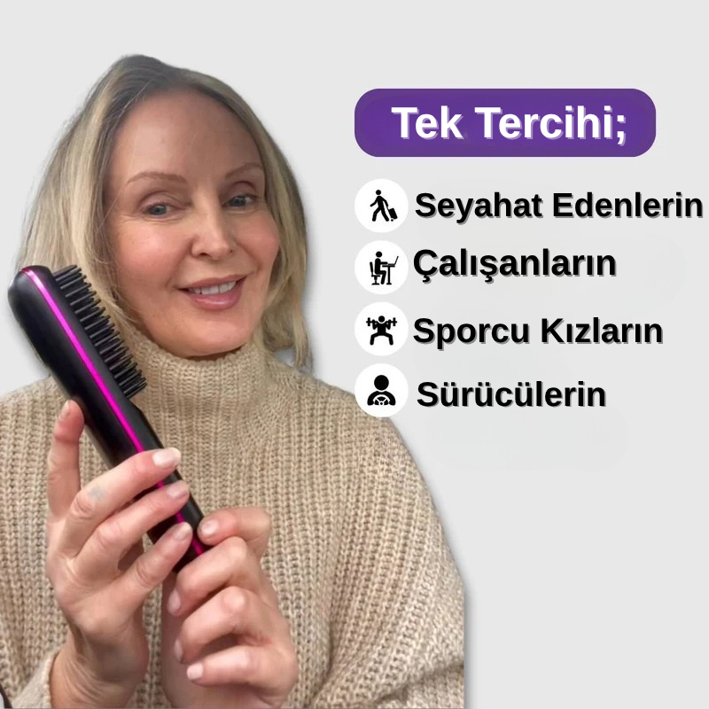 Tarakla® Taşınabilir Düzleştirici Fırça